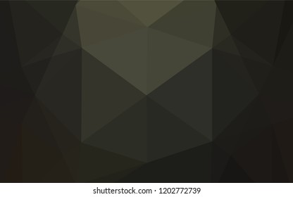 Dark Black vector polygon abstract backdrop. Creative illustration in halftone style with gradient. The template can be used as a background for cell phones.