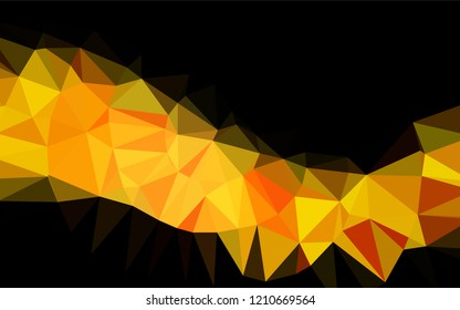 Dark Black vector polygon abstract backdrop. Brand new colored illustration in blurry style with gradient. Brand new style for your business design.