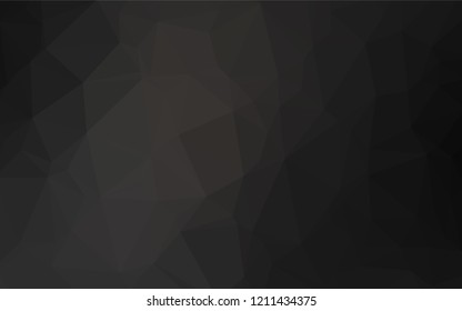 Dark Black vector polygon abstract background. Shining colored illustration in a Brand new style. The polygonal design can be used for your web site.