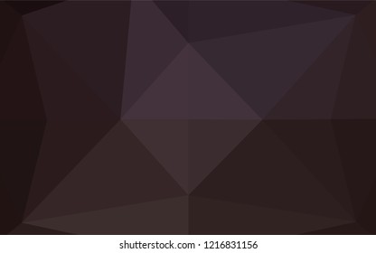 Dark Black vector polygon abstract background. Creative illustration in halftone style with gradient. A completely new design for your business.
