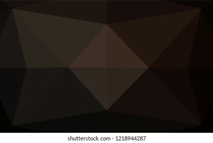 Dark Black vector polygon abstract background. An elegant bright illustration with gradient. A completely new design for your business.