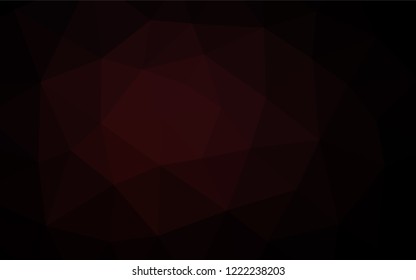 Dark Black vector polygon abstract layout. An elegant bright illustration with gradient. The completely new template can be used for your brand book.