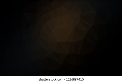 Dark Black vector polygon abstract backdrop. Brand new colored illustration in blurry style with gradient. A completely new design for your business.