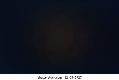 Dark Black vector polygon abstract background. Shining illustration, which consist of triangles. A completely new template for your business design.