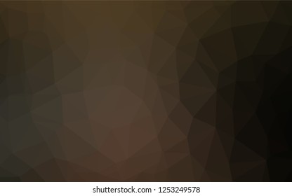 Dark Black vector polygon abstract backdrop. A vague abstract illustration with gradient. The elegant pattern can be used as part of a brand book.