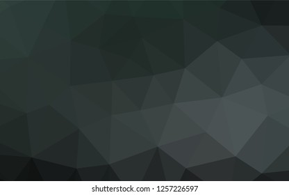 Dark Black vector polygon abstract backdrop. A completely new color illustration in a vague style. The template can be used as a background for cell phones.