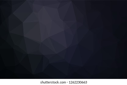 Dark Black vector polygon abstract backdrop. Colorful abstract illustration with gradient. The elegant pattern can be used as part of a brand book.