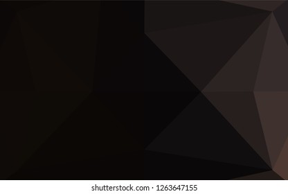 Dark Black vector polygon abstract layout. Shining colored illustration in a Brand new style. Triangular pattern for your business design.