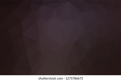 Dark Black vector polygon abstract layout. Triangular geometric sample with gradient.  The textured pattern can be used for background.