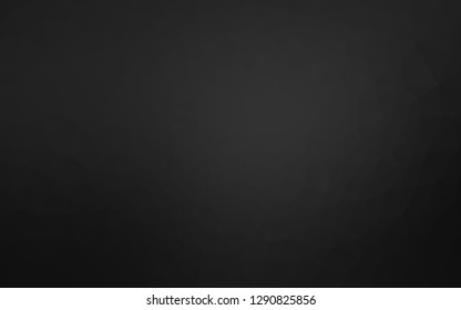 Dark Black vector polygon abstract backdrop. Modern geometrical abstract illustration with gradient. Textured pattern for background.