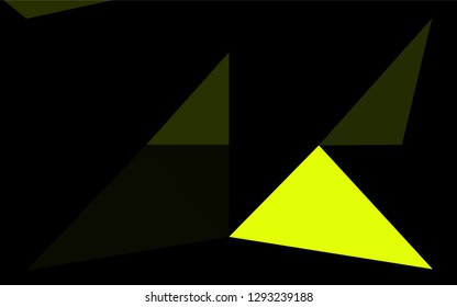 Dark Black vector polygon abstract background. A vague abstract illustration with gradient. Brand new style for your business design.
