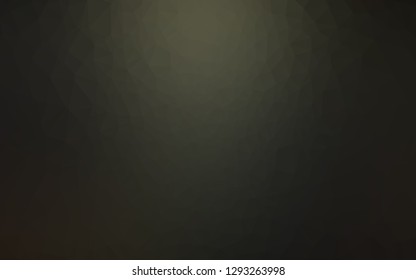 Dark Black vector polygon abstract backdrop. A vague abstract illustration with gradient. Completely new template for your business design.