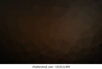 Dark Black vector polygon abstract layout. An elegant bright illustration with gradient. Template for your brand book.