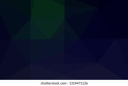 Dark Black vector polygon abstract layout. Glitter abstract illustration with an elegant design. Brand new style for your business design.