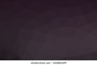 Dark Black vector polygon abstract layout. Geometric illustration in Origami style with gradient. Polygonal design for your web site.