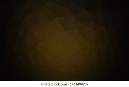 Dark Black vector polygon abstract background. A sample with polygonal shapes. New texture for your design.