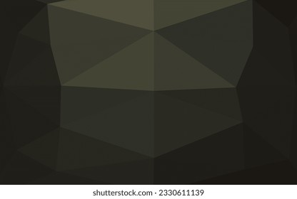 Dark Black vector polygon abstract backdrop. Colorful illustration in Origami style with gradient.  Elegant pattern for a brand book.