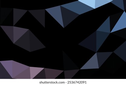 Dark Black vector polygon abstract background. Brand new colorful illustration in with gradient. Textured pattern for background.