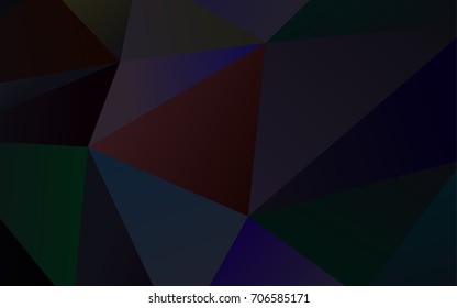 Dark Black vector polygon abstract background. A sample with polygonal shapes. A completely new design for your business.