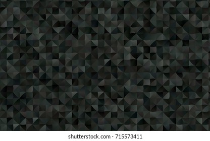 Dark Black vector polygon abstract template. Glitter abstract illustration with an elegant design. The elegant pattern can be used as part of a brand book.