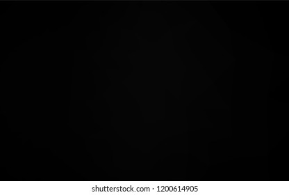 Dark Black vector polygonal background. Triangular geometric sample with gradient.  The best triangular design for your business.