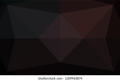 Dark Black vector polygonal background. Shining colored illustration in a Brand new style. The best triangular design for your business.