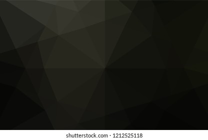 Dark Black vector polygonal background. A completely new color illustration in a vague style. A completely new template for your business design.