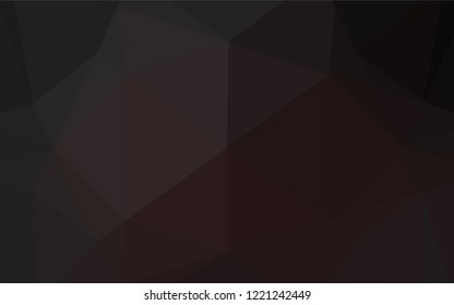 Dark Black vector polygonal background. A sample with polygonal shapes. The textured pattern can be used for background.