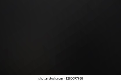 Dark Black vector polygonal background. Modern geometrical abstract illustration with gradient. Template for a cell phone background.