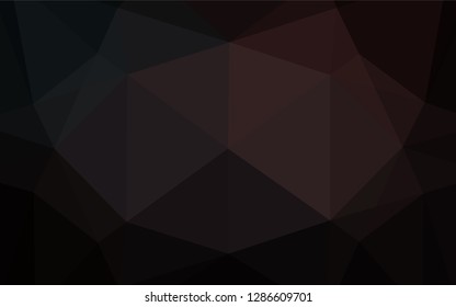 Dark Black vector polygonal background. A vague abstract illustration with gradient. A completely new design for your business.