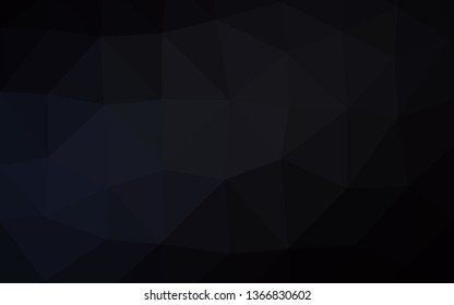 Dark Black vector polygonal background. Brand new colorful illustration in with gradient. Brand new style for your business design.