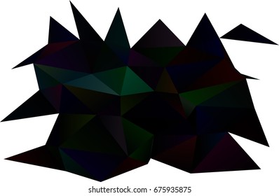 Dark Black vector polygonal background. A vague abstract illustration with gradient. A completely new design for your business.