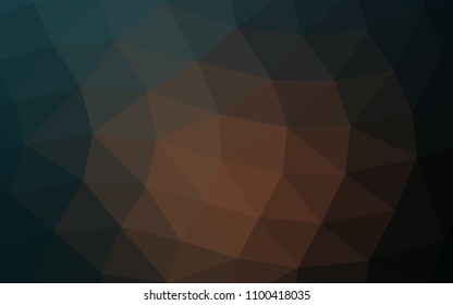 Dark Black vector polygonal polygonal. An elegant bright illustration with gradient. The best triangular design for your business.