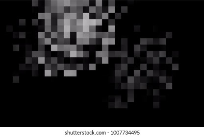 Dark Black vector polygonal illustration, which consist of rectangles. Rectangular pattern for your business design. Geometric background in Origami style with gradient. 