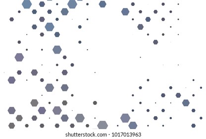 Dark Black vector polygonal illustration, which consist of hexagons. Hexagonal design for your business. Creative geometric background in Origami style with gradient