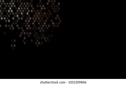 Dark Black vector polygonal illustration consisting of rectangles. Rectangular design for your business. Creative geometric background in origami style with gradient.