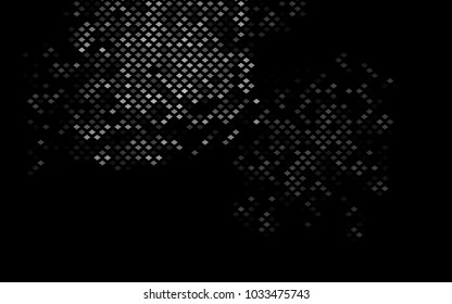 Dark Black vector polygonal illustration, which consist of rectangles. Rectangular pattern for your business design. Geometric background in Origami style with gradient. 