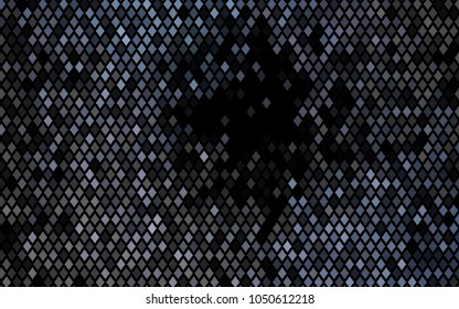 Dark Black vector polygonal illustration, which consist of rectangles. Rectangular pattern for your business design. Geometric background in Origami style with gradient. 
