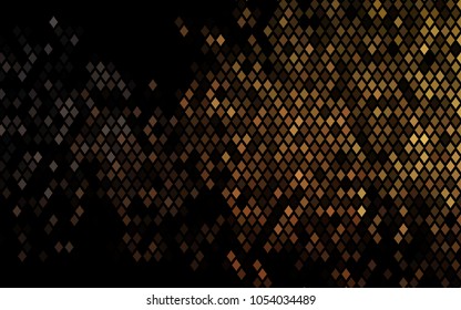 Dark Black vector polygonal illustration consisting of rectangles. Rectangular design for your business. Creative geometric background in origami style with gradient.