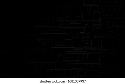 Dark Black vector polygonal illustration, which consist of rectangles. Rectangular pattern for your business design. Geometric background in Origami style with gradient. 
