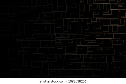 Dark Black vector polygonal illustration, which consist of rectangles. Rectangular pattern for your business design. Geometric background in Origami style with gradient. 