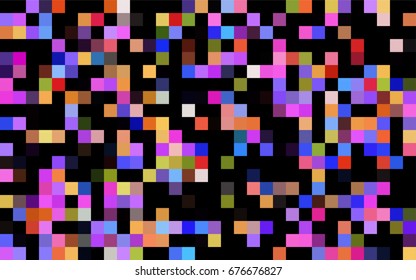 Dark Black vector polygonal illustration consisting of rectangles. Rectangular design for your business. Creative geometric background in origami style with gradient.