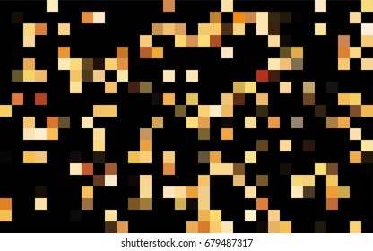 Dark Black vector polygonal illustration consisting of rectangles. Rectangular design for your business. Creative geometric background in origami style with gradient.