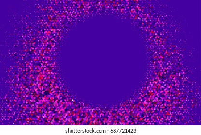 Dark Black vector polygonal illustration, which consist of hexagons. Hexagonal pattern for your business design. Geometric background in Origami style with gradient. 