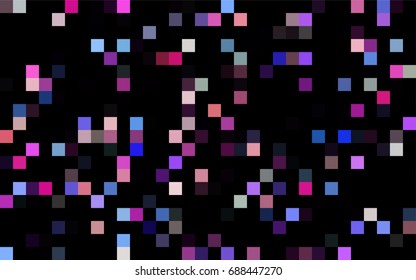 Dark Black vector polygonal illustration, which consist of rectangles. Rectangular pattern for your business design. Geometric background in Origami style with gradient. 