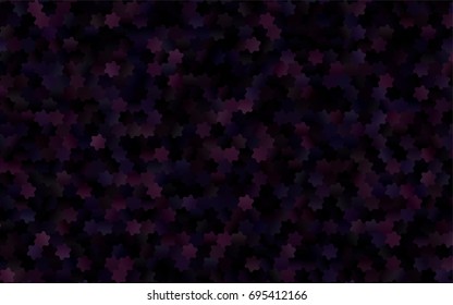 Dark Black vector polygonal illustration, which consist of hexagons. Hexagonal pattern for your business design. Geometric background in Origami style with gradient. 