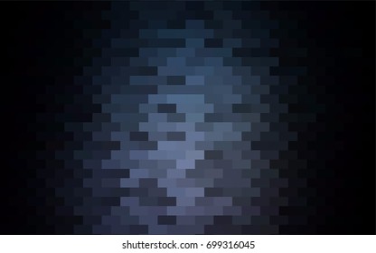 Dark Black vector polygonal illustration, which consist of rectangles. Rectangular pattern for your business design. Geometric background in Origami style with gradient. 