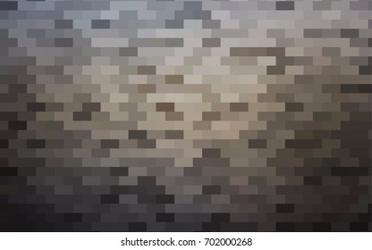Dark Black vector polygonal illustration consisting of rectangles. Rectangular design for your business. Creative geometric background in origami style with gradient.