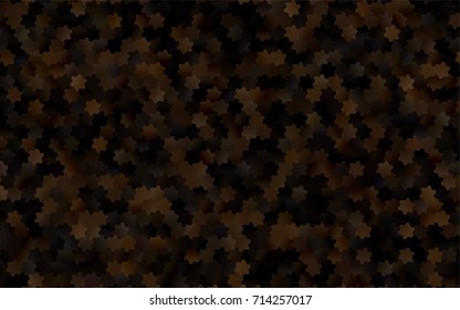 Dark Black vector polygonal illustration, which consist of hexagons. Hexagonal design for your business. Creative geometric background in Origami style with gradient