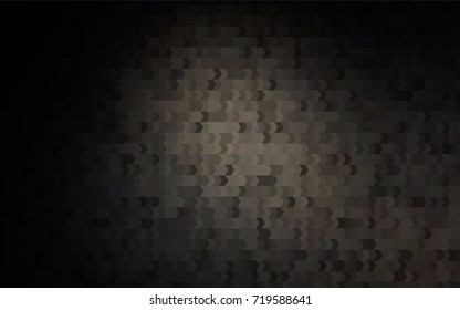 Dark Black vector polygonal illustration consisting of rectangles. Rectangular design for your business. Creative geometric background in origami style with gradient.